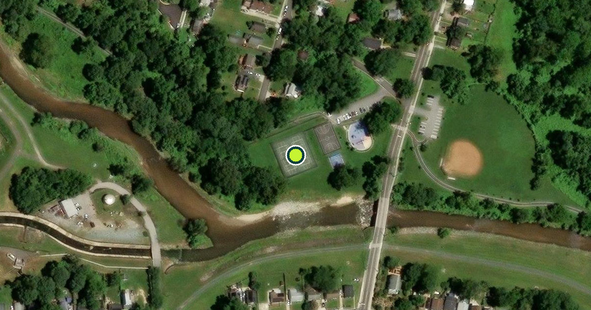 Satellite view of 38th Avenue Neighborhood Park Pickleball Courts