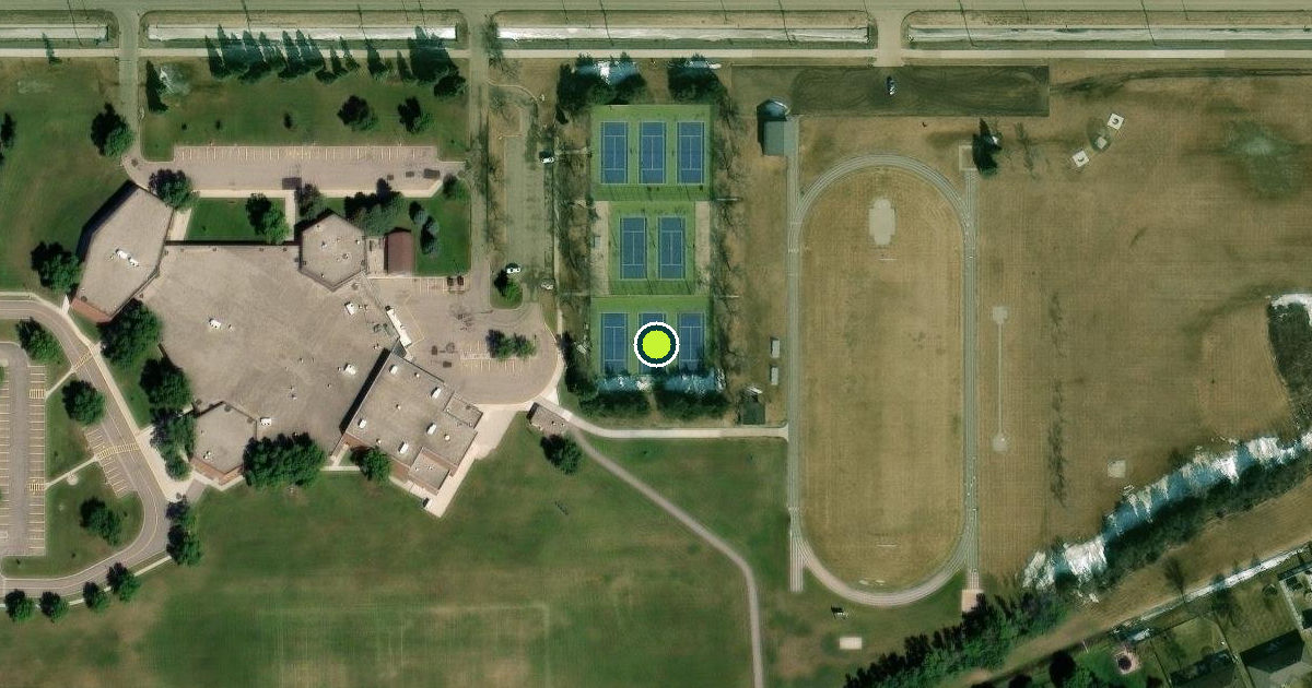 Satellite view of Aberdeen Pickleball Courts