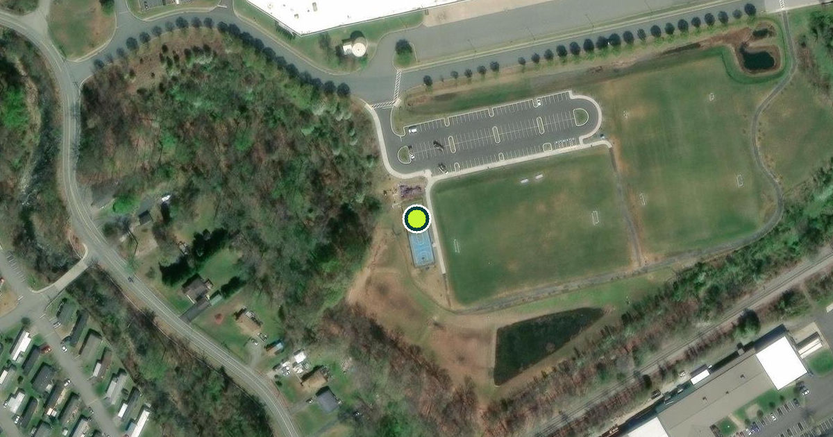 Satellite view of Aberdeen Pickleball Courts