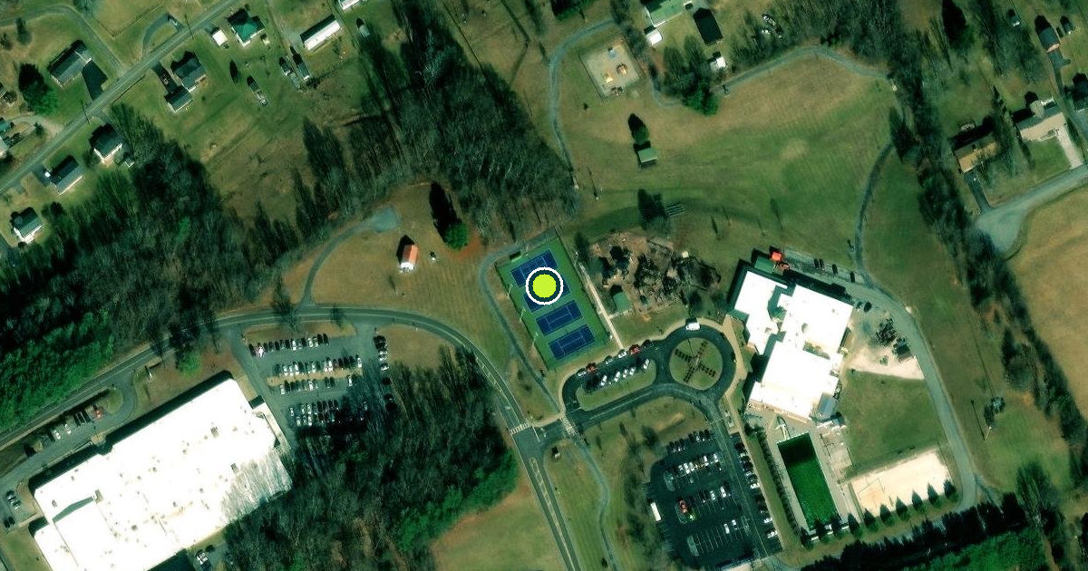Satellite view of Abingdon Pickleball Courts