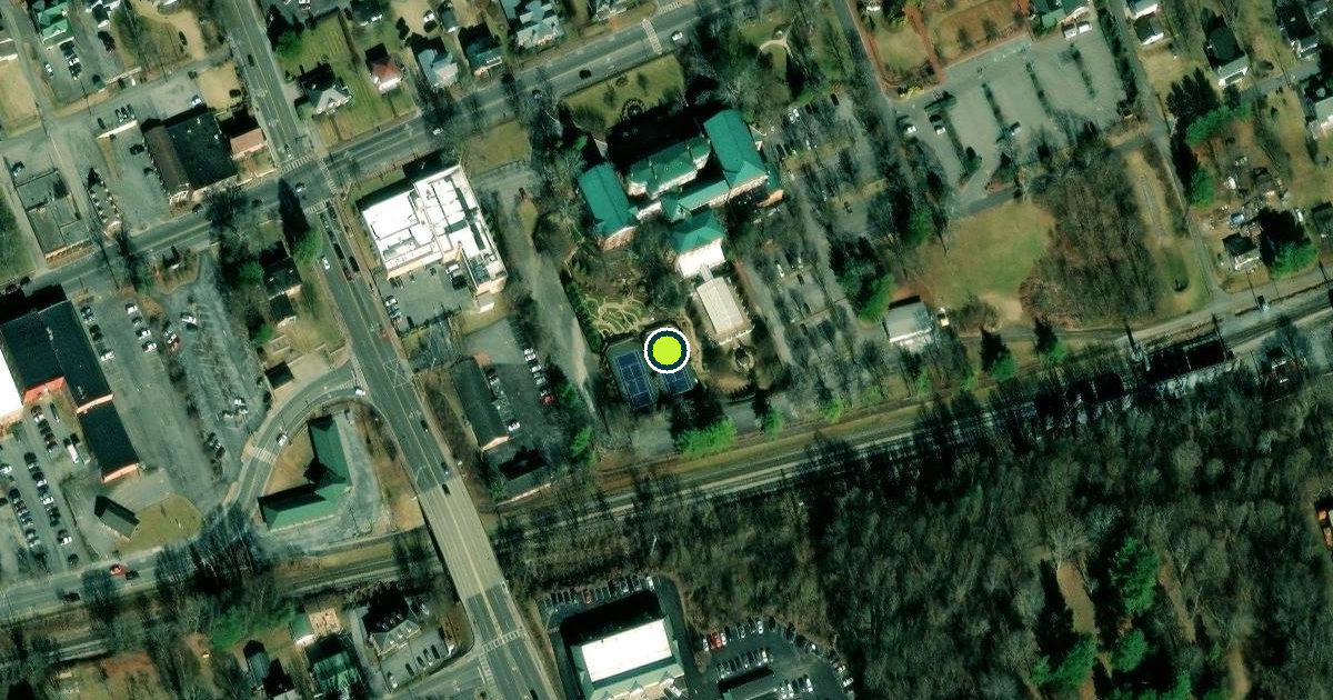 Satellite view of Abingdon Pickleball Courts