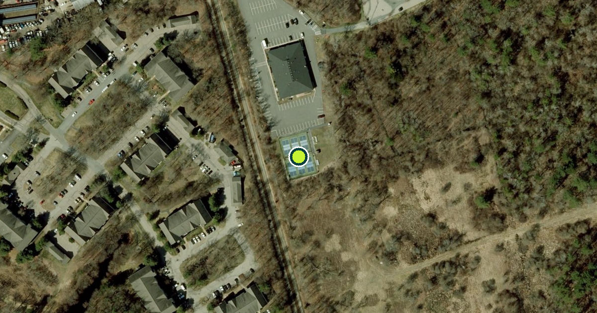 Satellite view of Abington Pickleball Courts