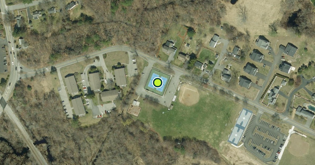 Satellite view of Acton Pickleball Courts