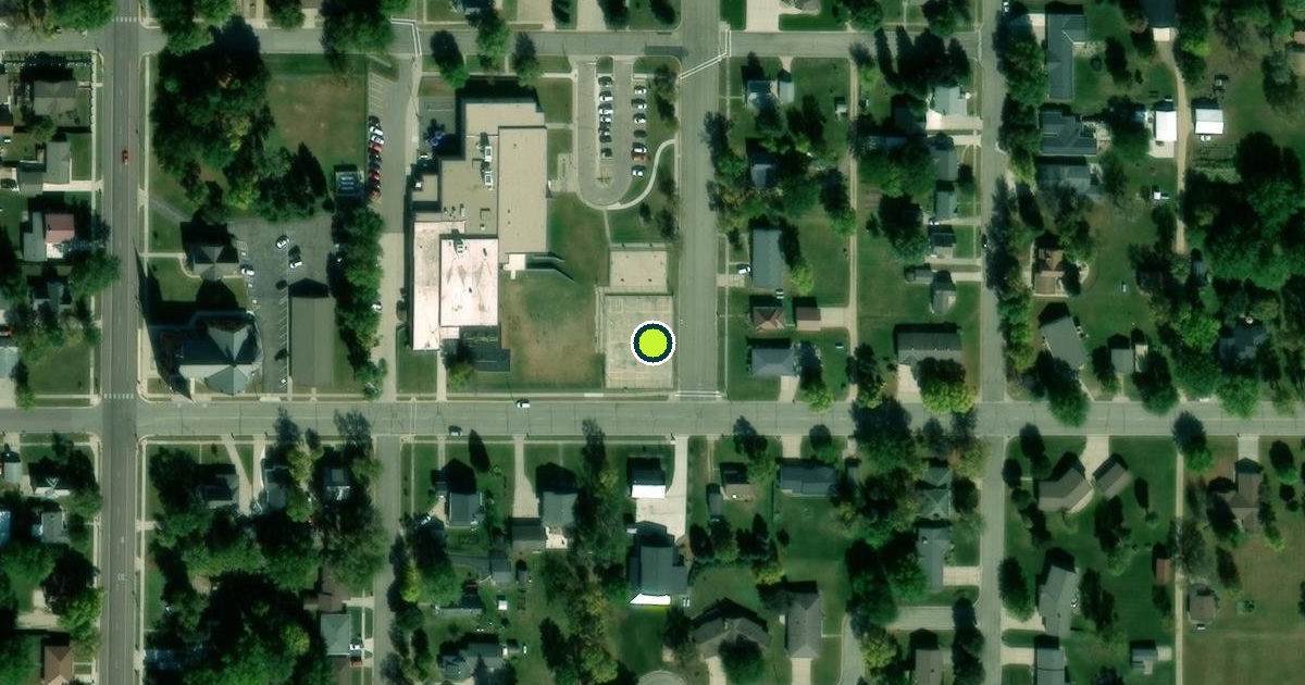 Satellite view of Adrian Pickleball Courts