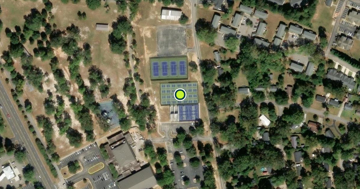 Satellite view of Aiken Pickleball Courts