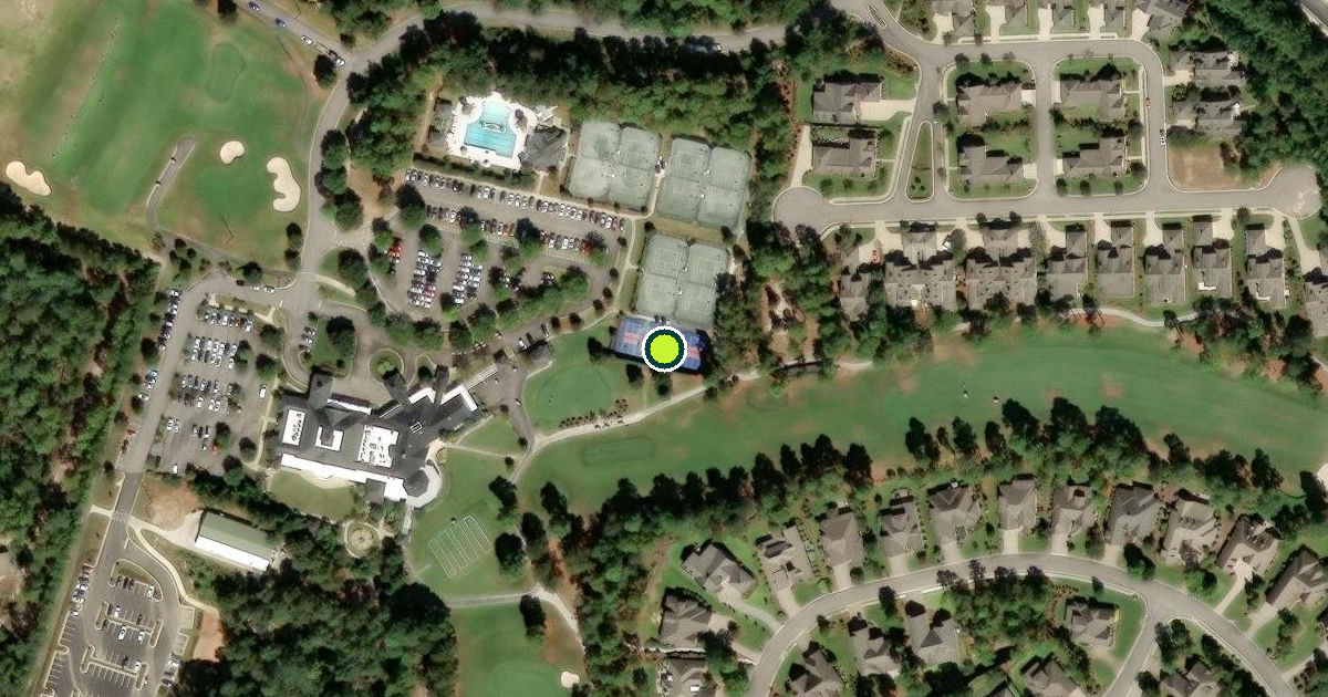 Satellite view of Aiken Pickleball Courts