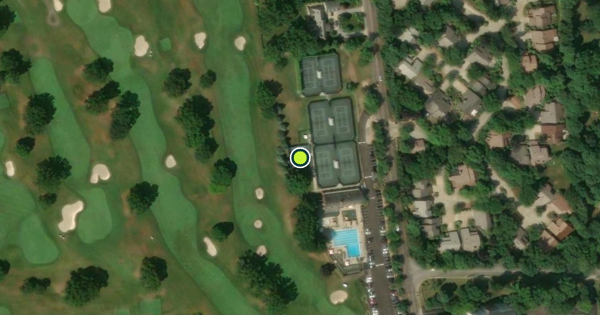 Satellite view of Akron Pickleball Courts