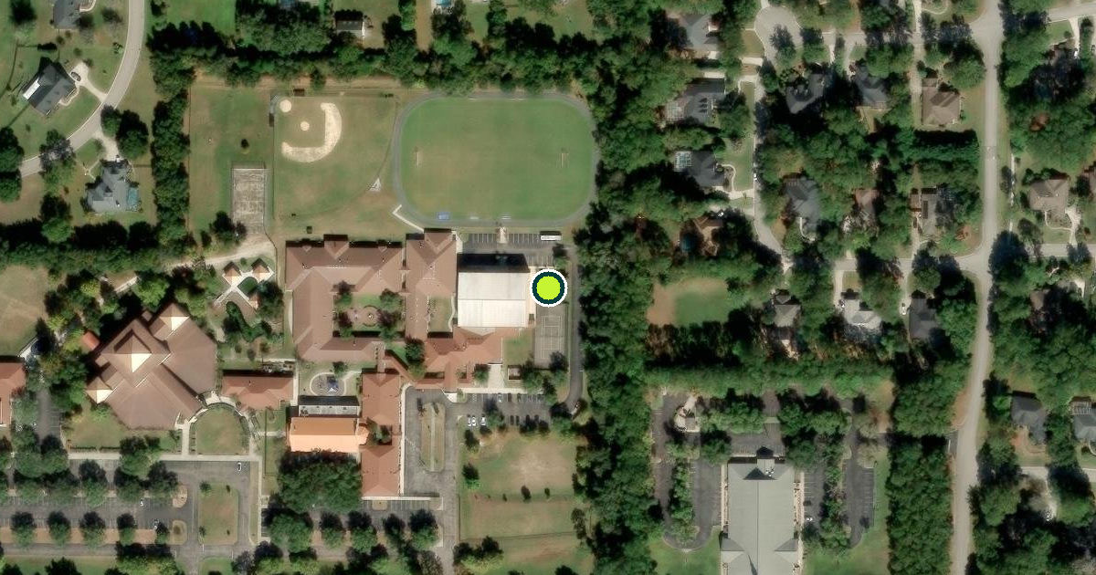 Satellite view of Alachua County Pickleball Courts