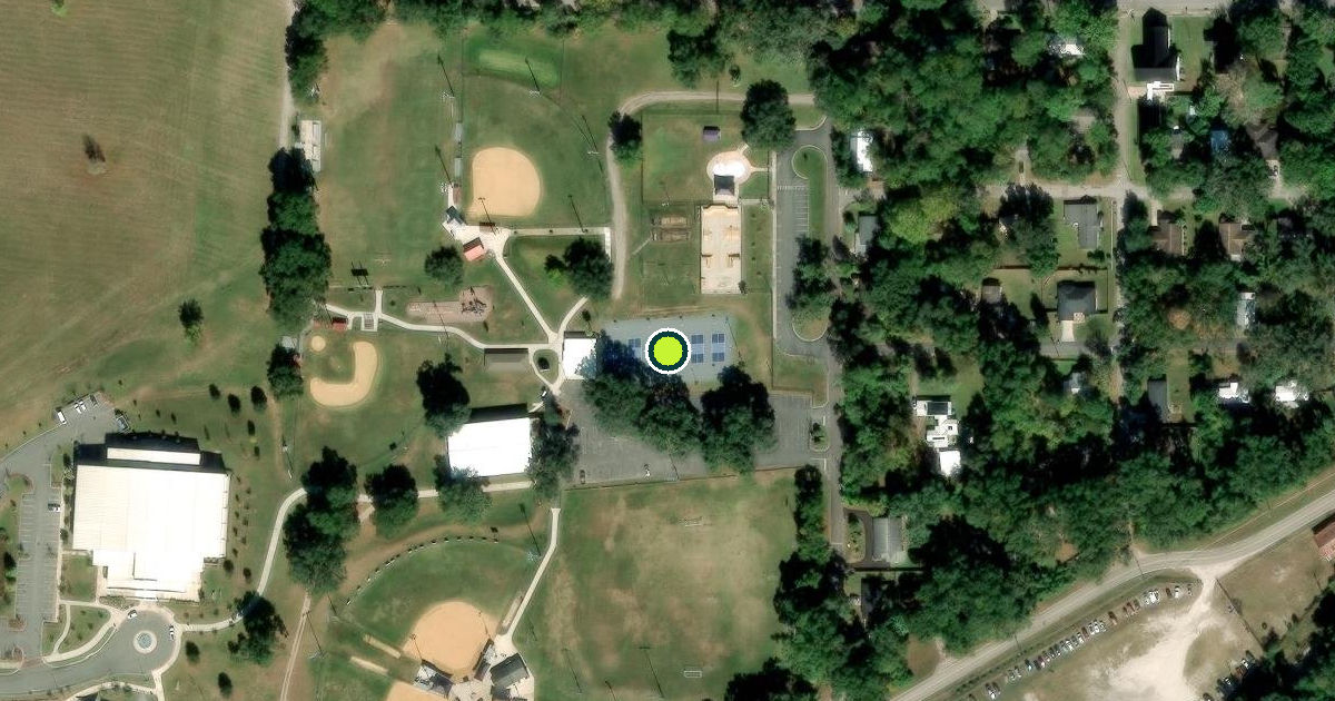 Satellite view of Alachua Pickleball Courts
