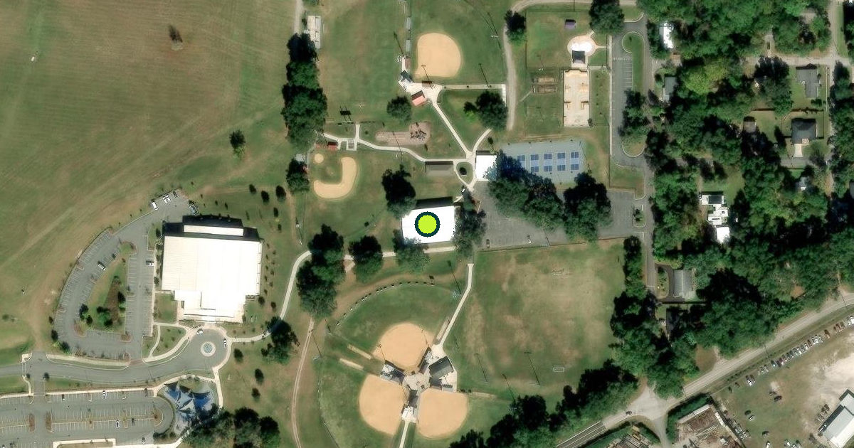 Satellite view of Alachua Pickleball Courts