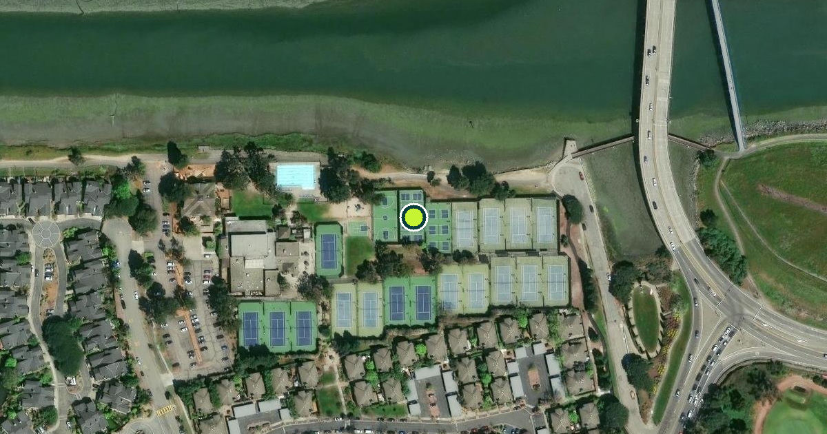 Satellite view of Alameda Pickleball Courts