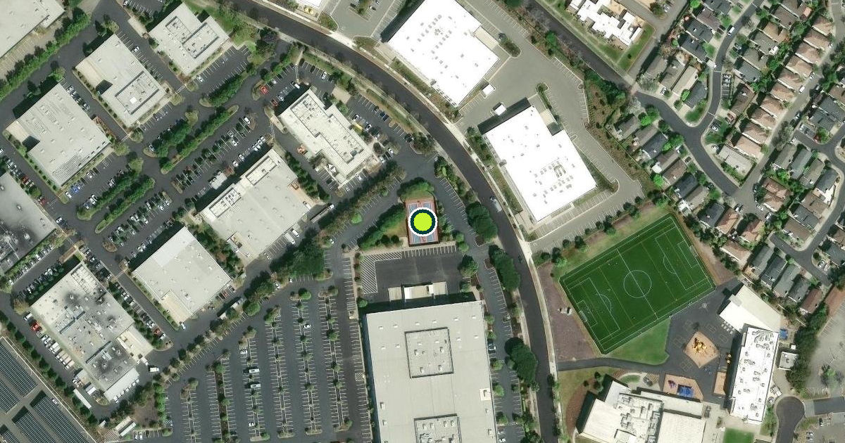 Satellite view of Alameda Pickleball Courts