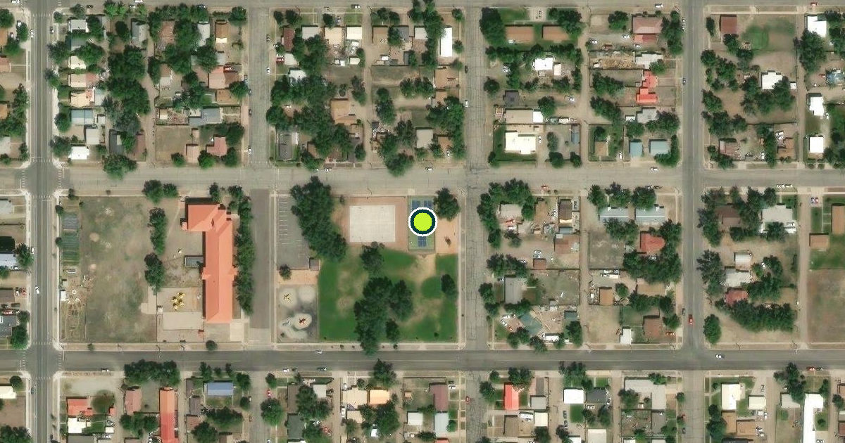 Satellite view of Alamosa Pickleball Courts