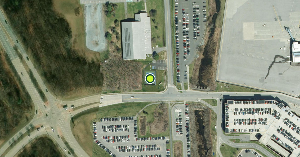 Satellite view of Albany County Pickleball Courts