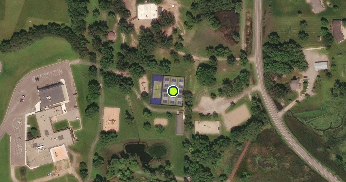 Satellite view of Albany Pickleball Courts