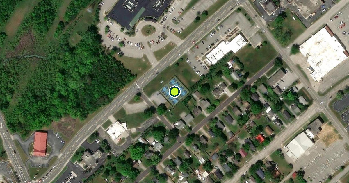 Satellite view of Alcoa Pickleball Courts