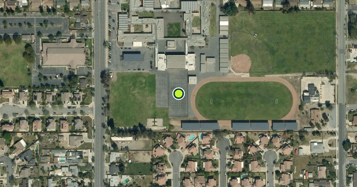 Satellite view of Alder Middle School Pickleball Courts