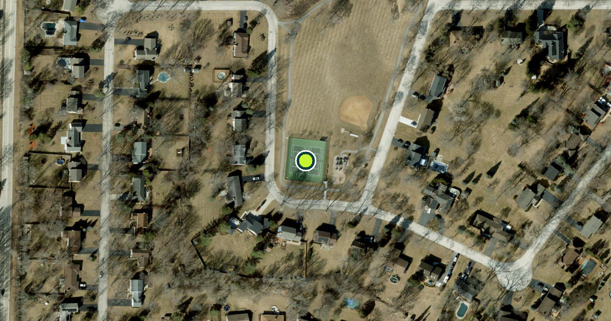 Satellite view of Algonquin Pickleball Courts