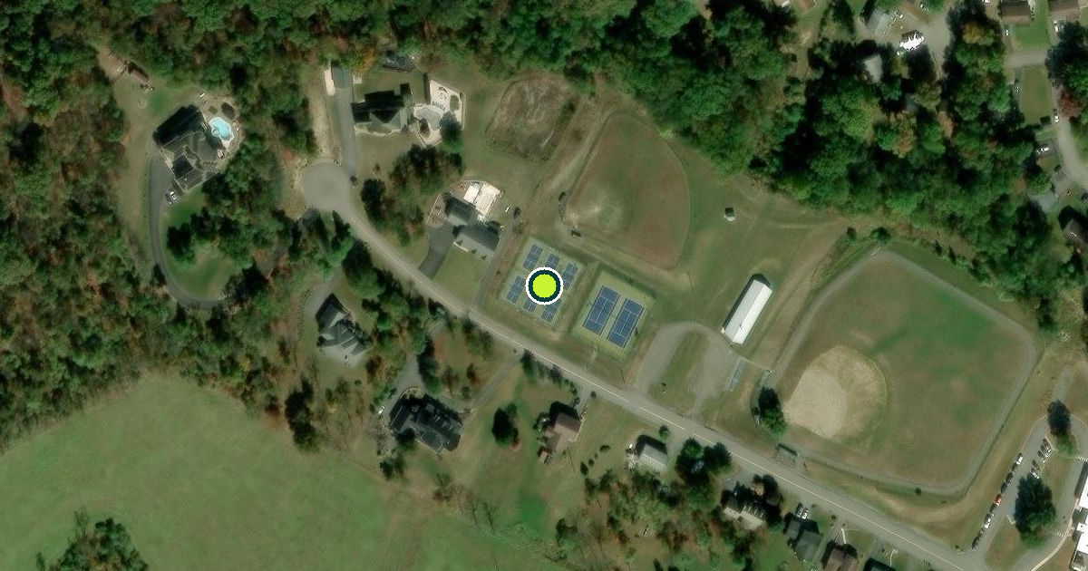 Satellite view of Allegany County Pickleball Courts