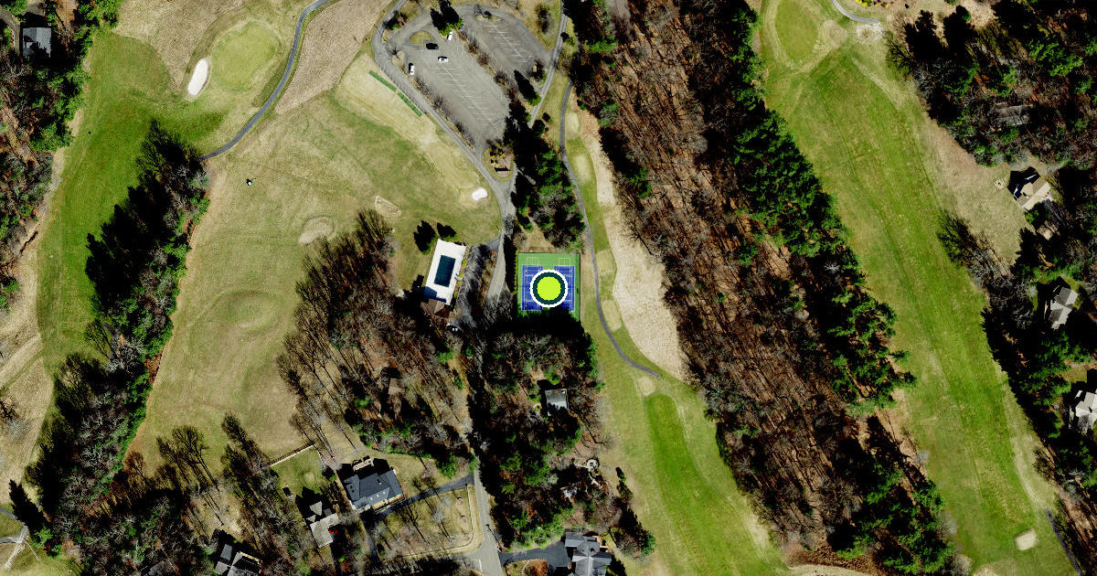 Satellite view of Alleghany County Pickleball Courts