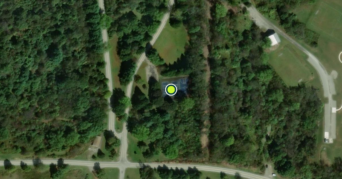 Satellite view of Allegheny Township Pickleball Courts
