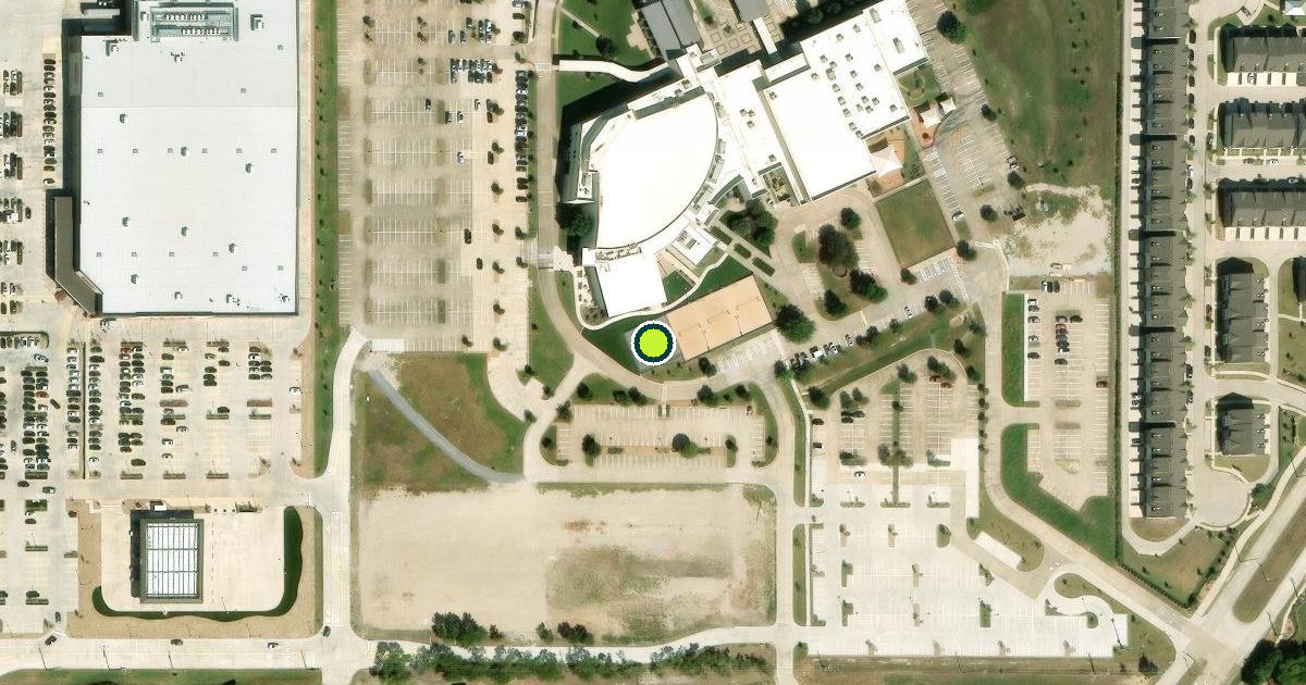 Satellite view of Allen Pickleball Courts
