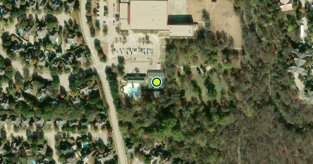 Satellite view of Allen Pickleball Courts
