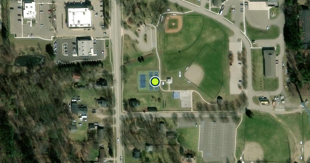 Satellite view of Allendale Charter Township Pickleball Courts