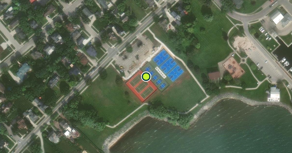 Satellite view of Alpena Pickleball Courts