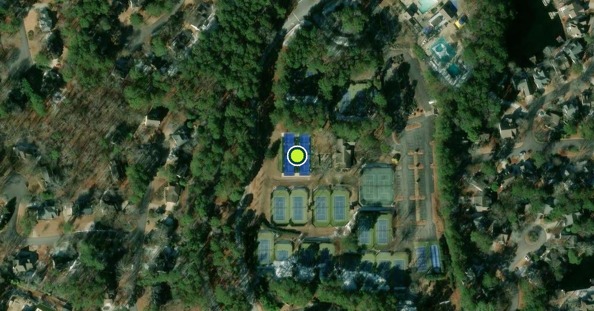 Satellite view of Alpharetta Pickleball Courts