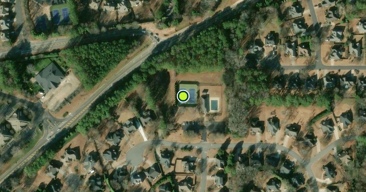 Satellite view of Alpharetta Pickleball Courts