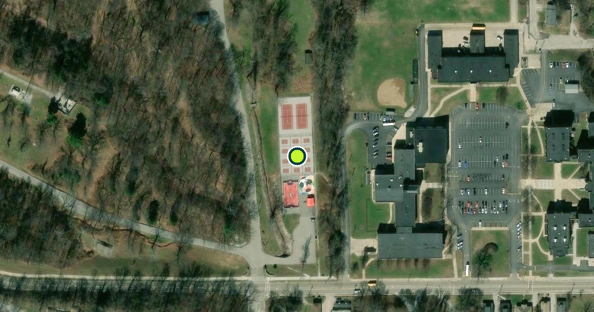 Satellite view of Alton Pickleball Courts