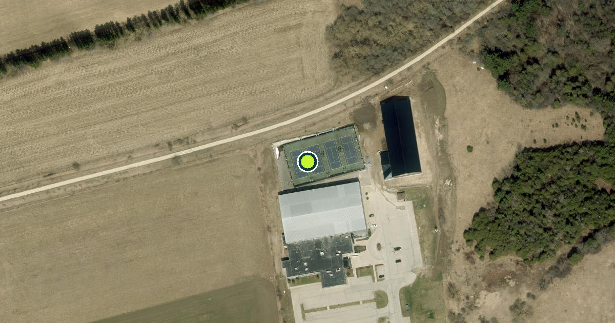 Satellite view of Amaranth Pickleball Courts
