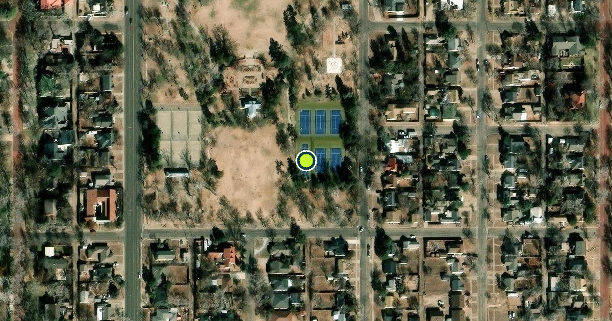 Satellite view of Amarillo Pickleball Courts