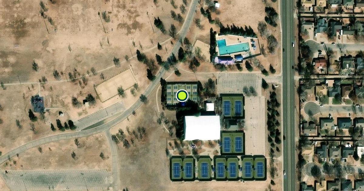 Satellite view of Amarillo Pickleball Courts