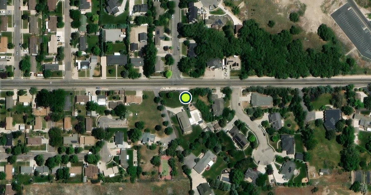 Satellite view of American Fork Pickleball Courts