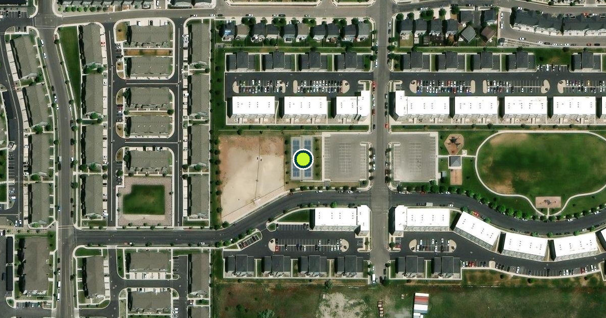 Satellite view of American Fork Pickleball Courts