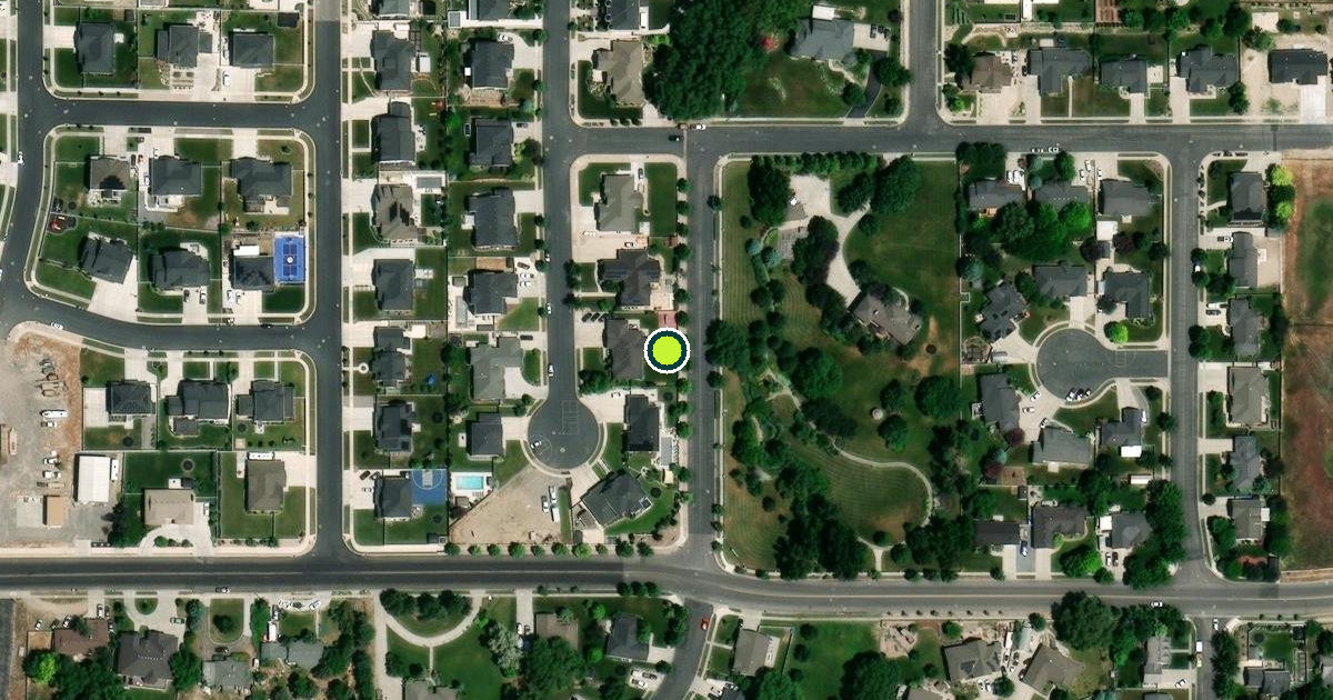 Satellite view of American Fork Pickleball Courts