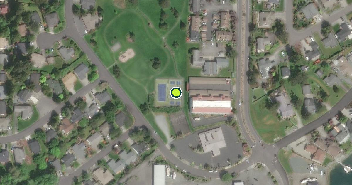 Satellite view of Anacortes Pickleball Courts