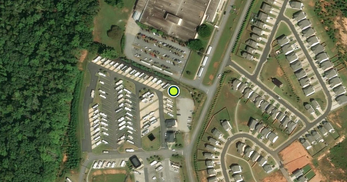 Satellite view of Anderson County Pickleball Courts