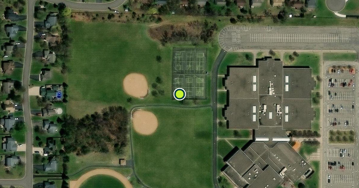 Satellite view of Andover Pickleball Courts