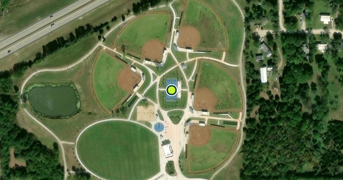 Satellite view of Andover Pickleball Courts