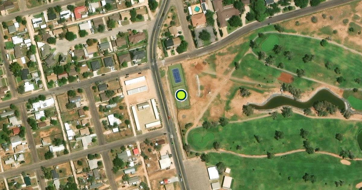 Satellite view of Andrews County Pickleball Courts
