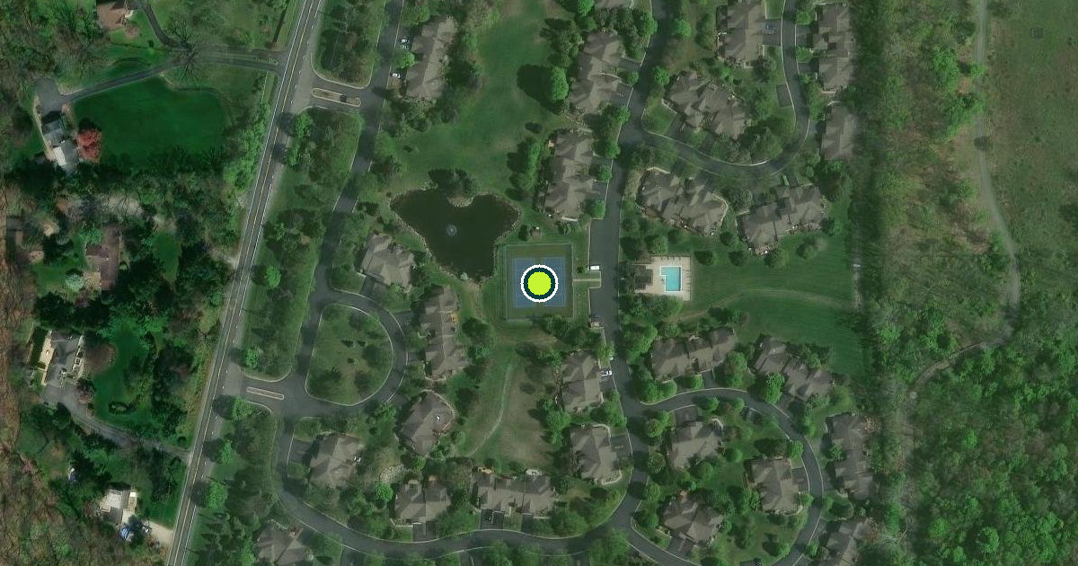 Satellite view of Ann Arbor Charter Township Pickleball Courts