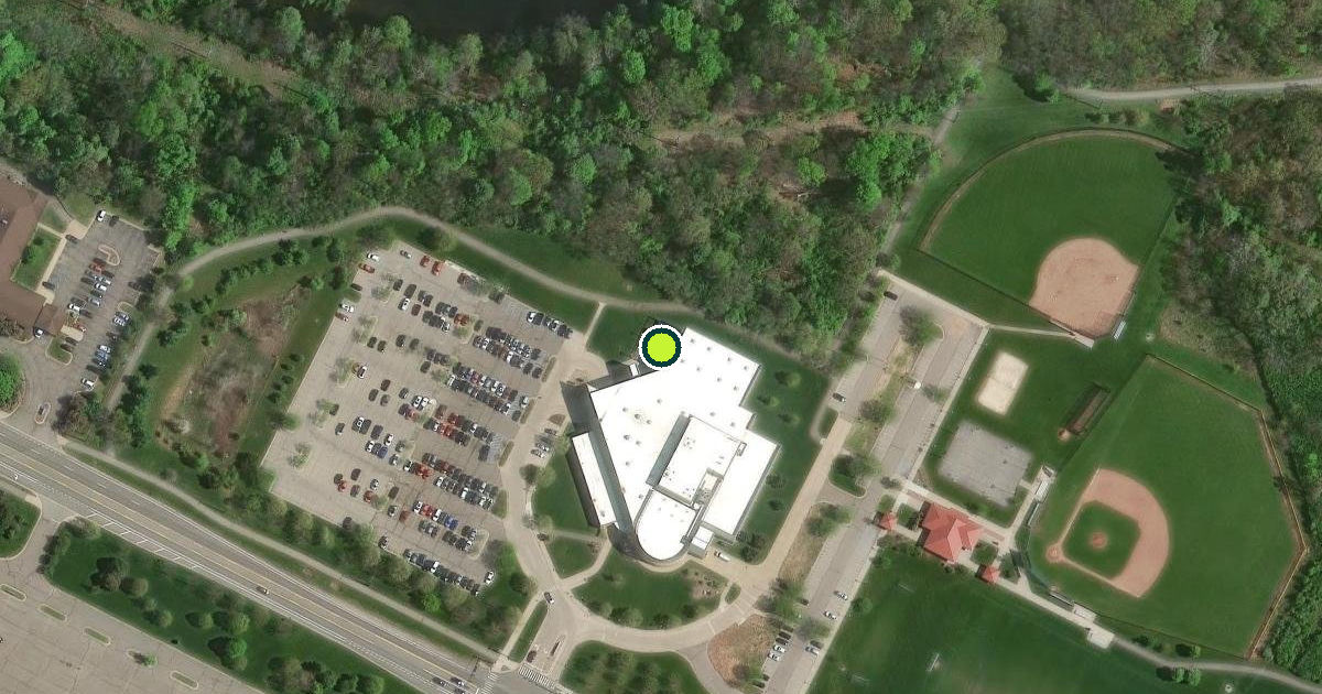 Satellite view of Ann Arbor Charter Township Pickleball Courts