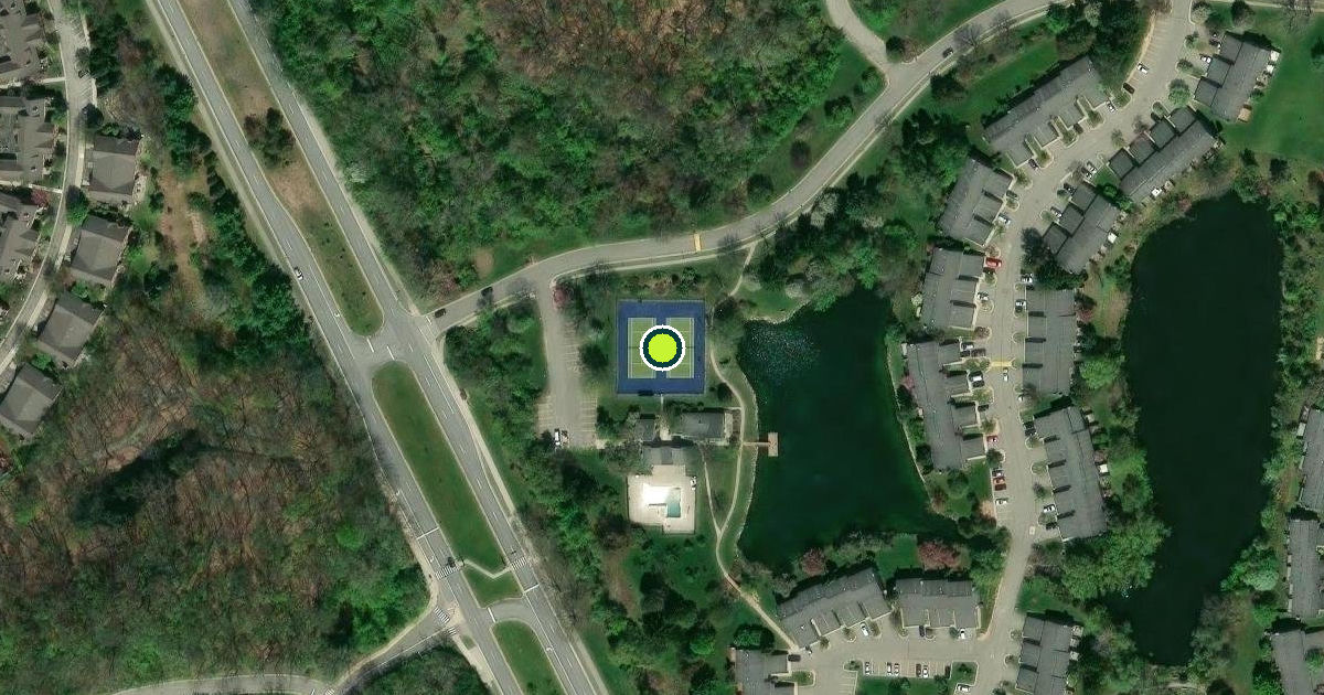 Satellite view of Ann Arbor Pickleball Courts