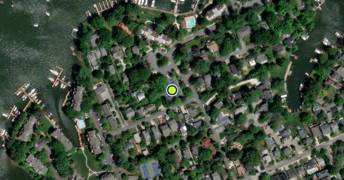 Satellite view of Annapolis Pickleball Courts