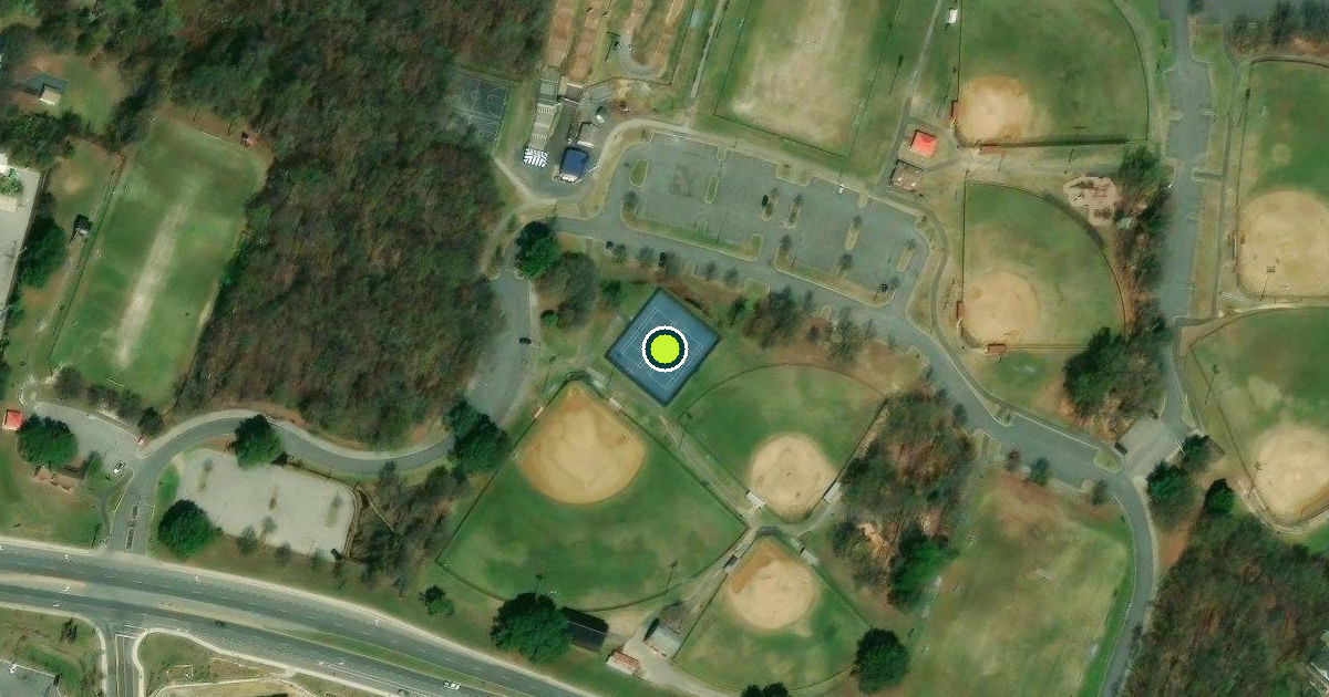 Satellite view of Anne Arundel County Pickleball Courts