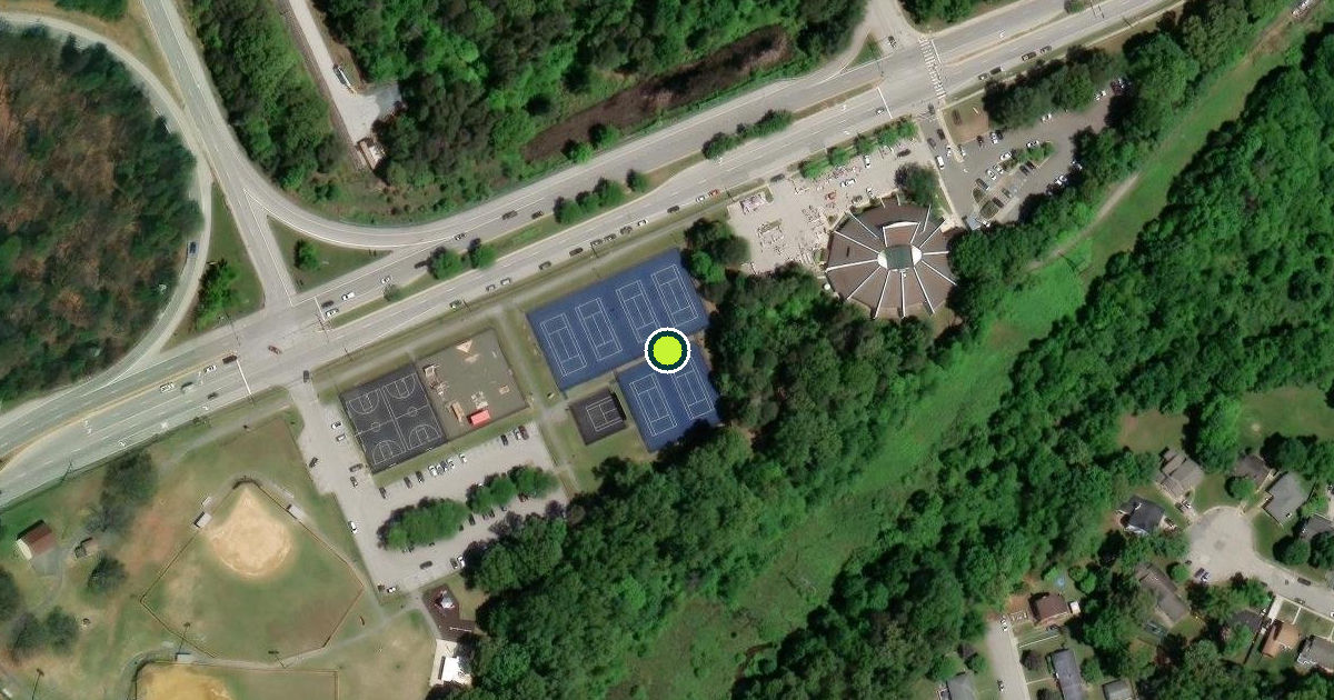 Satellite view of Anne Arundel County Pickleball Courts