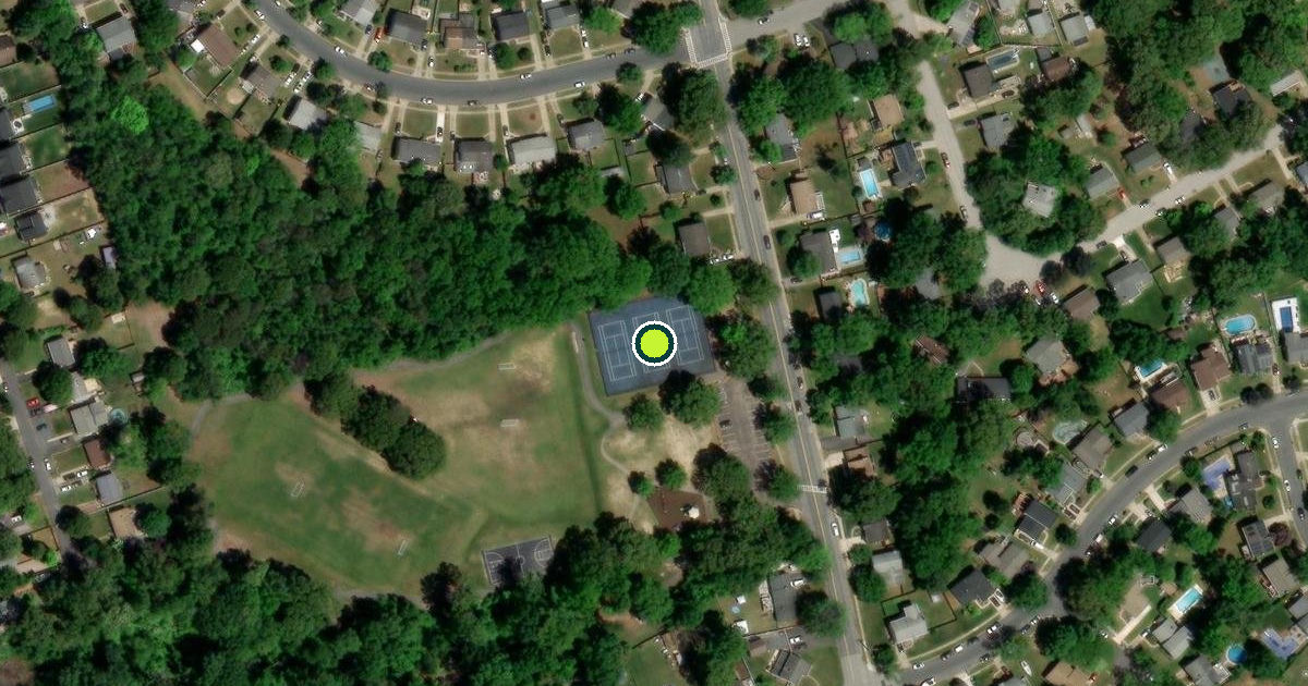Satellite view of Anne Arundel County Pickleball Courts